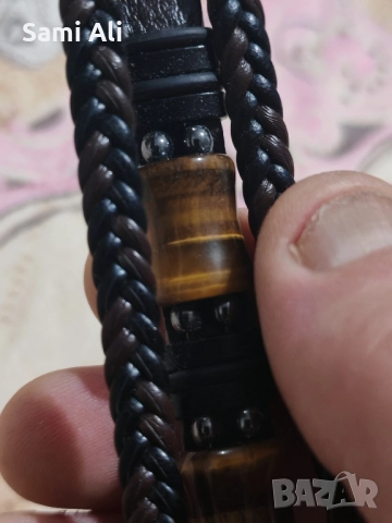 Vintage -style Lion Eye гривна -, снимка 2 - Гривни - 51947498