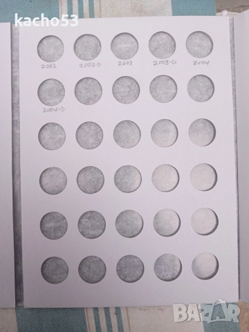 Класьори за монети от 1 цент , Сащ, снимка 9 - Нумизматика и бонистика - 54264000