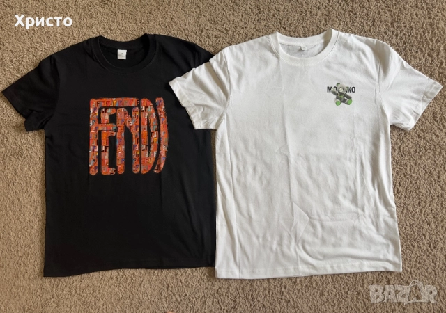 Тениски Hugo Boss, Dsquared,Karl Lagerfeld,Moshino,Fendi,Amiri, снимка 5 - Тениски - 51849012