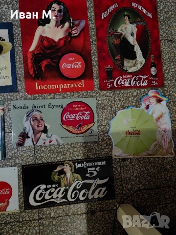 Лот 13 ламаринени табели на Coca-Cola , снимка 7 - Колекции - 52232848