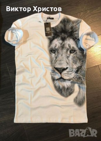 Финално намаление: Givenchy тениска - изключителен модел в бял цвят ! ! !