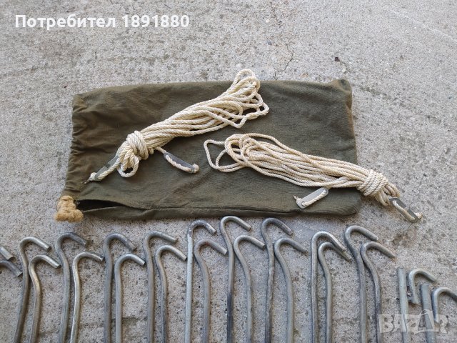 Военни колчета и въжета за палатка , снимка 3 - Палатки - 37635216