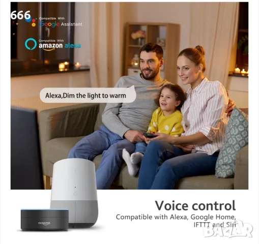 Интелигентен RGB LED плафон WIFI+Bluetooth, ANDROTEK®, 30W, 2600lm, дистанционно управление, снимка 7 - Лампи за таван - 55934575
