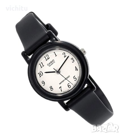 Страхотен нов Casio дамски спортен часовник с черна силиконова каишка., снимка 2 - Дамски - 42540064