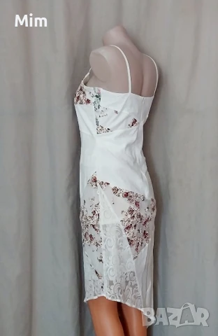 Nicowa 36 Раздвижена бяла рокля, снимка 3 - Рокли - 51078227