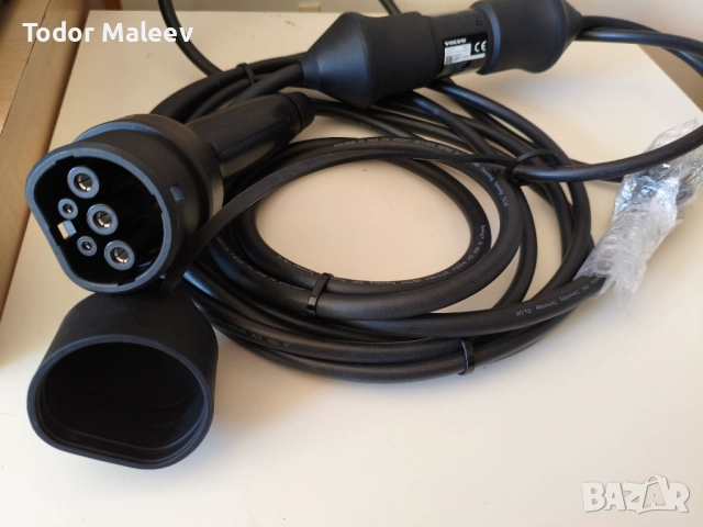 Оригинална зарядна станция VOLVO ТYPE 2 тип шоко 2.3 kW 4 метра 10A, снимка 2 - Аксесоари и консумативи - 52364346