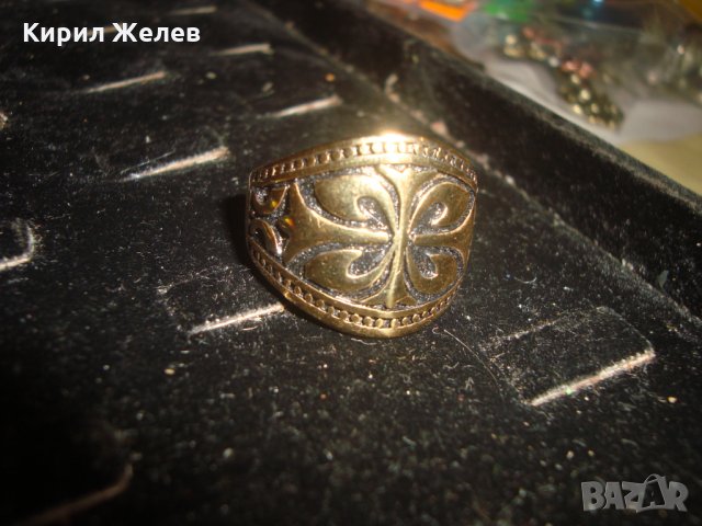 КРАСИВ ОРНАМЕНТИРАН СТОМАНЕН ПРЪСТЕН 6752, снимка 7 - Пръстени - 34368321