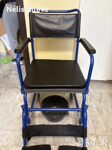 Тоалетен стол с колела, използван, снимка 2 - Други - 54025309