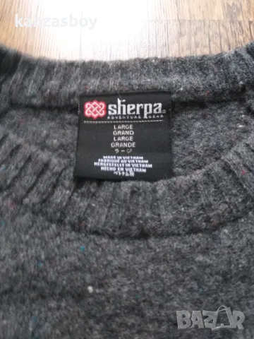 sherpa KANGTEGA CREW SWEATER - мъжки мерино пуловер КАТО НОВ L, снимка 3 - Пуловери - 47347295