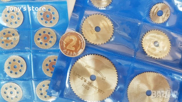 Комплект от 30 части мини режещи дискове за метал,дърво,стъкло и др., снимка 6 - Други инструменти - 31420154