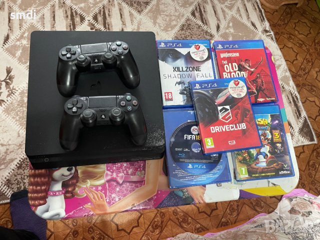 Sony Playstation 4  Slim 500 GB с 5 игри, снимка 2 - Игри за PlayStation - 42633341