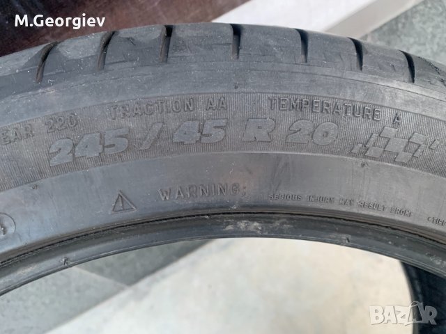 MICHELIN LATITUDE SPORT  245/45/R20 99V-6мм, снимка 5 - Гуми и джанти - 26090765