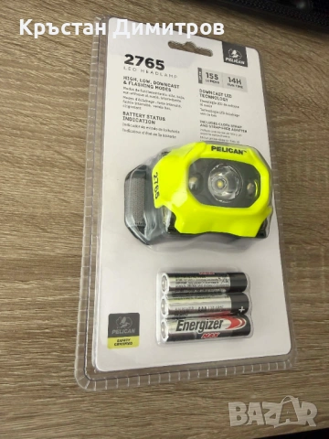 Pelican 2765 LED Headlamp челник фенер, снимка 2 - Други инструменти - 54069518