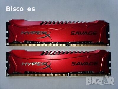 Kingston HyperX Savage 4GB DDR3 1600MHz HX316C9SR/2x4gb, снимка 2 - RAM памет - 39340042