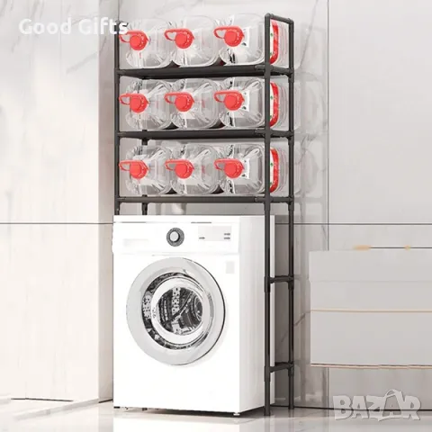Многофункционална етажерка органайзер за пералня, Черна, снимка 2 - Други стоки за дома - 50384017
