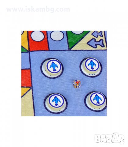 ИГРА КИЛИМЧЕ НЕ СЕ СЪРДИ ЧОВЕЧЕ 80Х80 СМ. СЪС ЗАРЧЕ И ФИГУРИ - код 2714, снимка 5 - Други - 33925424