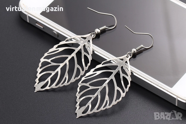 Пръстен коте и Обеци Листа, снимка 5 - Други - 6606762