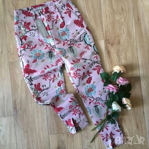 Елегантен дамски панталон с бродерии, подходящ и за официален повод, луксозен, тип цигара XS S S/M, снимка 6 - Панталони - 39080928