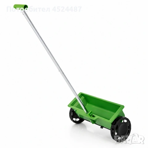 Ръчна градинска сеялка 6L с колела, снимка 4 - Градинска техника - 53931037