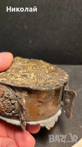 Брутник, фишеклък, барутница Русия, Руска Империя, снимка 7 - Антикварни и старинни предмети - 53939364