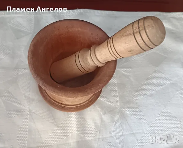 Старо дървено хаванче и кълцалник, снимка 6 - Прибори за хранене, готвене и сервиране - 51981865