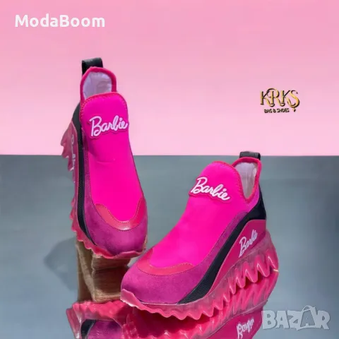Barbie розови дамски маратонки , снимка 2 - Маратонки - 48466288