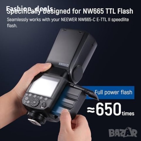 Нова Надеждна Li-ion Батерия за фото светкавица NEEWER NW665 650 Заряда Енергия, снимка 5 - Чанти, стативи, аксесоари - 42888586