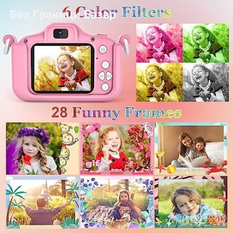 Нов Детски цифров фотоапарат за деца / 1080P HD Подарък 3-12год., снимка 3 - Други - 41724603