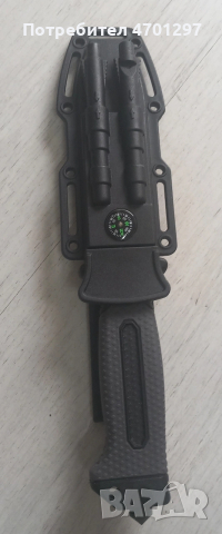 Нож с кания и компас, снимка 4 - Ножове - 53120876