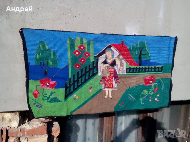 Старинен ковьор,покривка за стена #123, снимка 2 - Други ценни предмети - 30747557