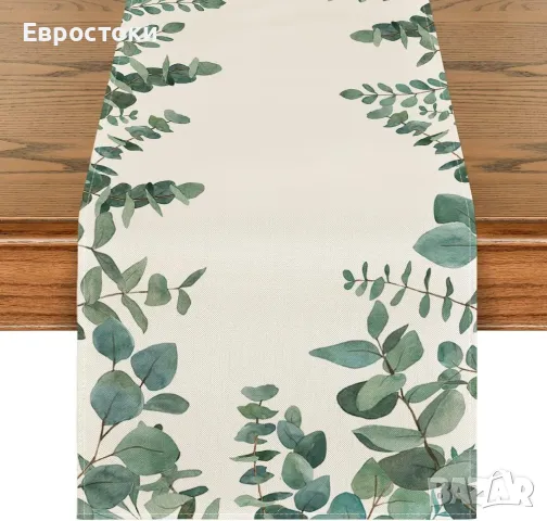 Artoid Mode Eucalyptus Раннер, покривка за маса, декорация за кухня и трапезария, за вътрешна и външ, снимка 5 - Други - 48922164