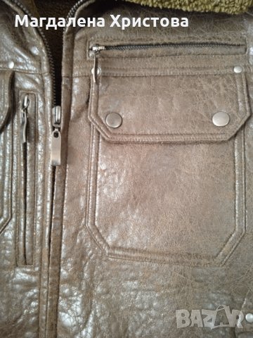 Мъжко кожено яке, снимка 5 - Якета - 34119190