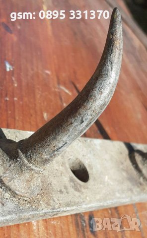  Много стара закачалка от метал 52 см дълга, антика, снимка 3 - Други - 42271115