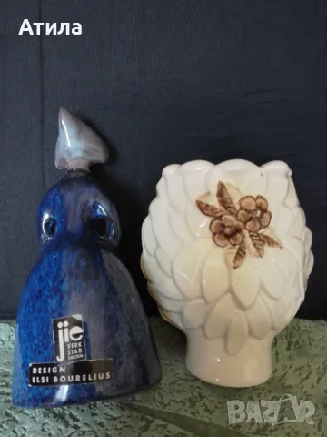 керамика ваза ,свещник 14/11 см, снимка 3 - Вази - 49759052