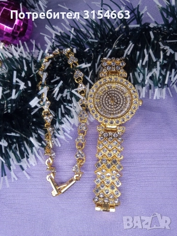 Дамски часовник с гривна , снимка 4 - Дамски - 52870113