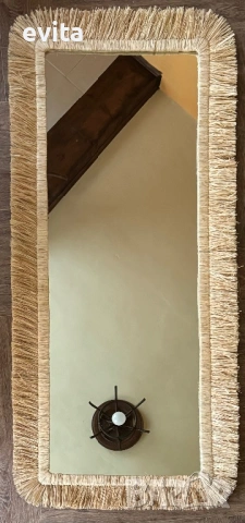 🌿 Casa Decorator – Ръчно изработено бохо огледало за уникален дом