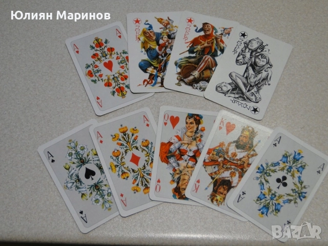 Карти за игра оригинално ГДР колекционерско тесте карти „Rokoko“ — №66 (рядкост), снимка 2 - Колекции - 51946951