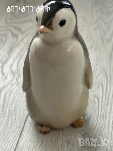 Старинен съветски порцеланов пингвин ЛФЗ , снимка 2 - Антикварни и старинни предмети - 52837190