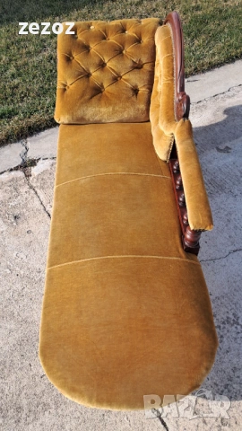 Диван лежанка антикварен, снимка 6 - Дивани и мека мебел - 53282372