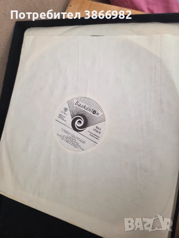 (Balkan Ton) 5 Стари Френски Грамофонни Плочи В Седефена Кутия, снимка 2 - Грамофонни плочи - 51136878