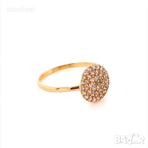 Златен дамски пръстен 1,46гр. размер:57 14кр. проба:585 модел:16571-3, снимка 3 - Пръстени - 40606025