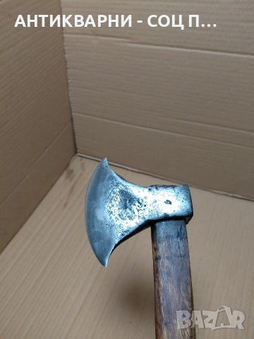 Стара Ръчно Кована Брадва Викинг 0.630кг. НОМЕР 747., снимка 11 - Антикварни и старинни предмети - 54175990