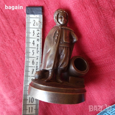 Бронзова статуя на артилерист., снимка 7 - Статуетки - 54331922