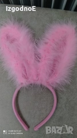 Нова диадема розови ушички, снимка 1