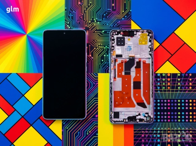 Оригинален LCD Дисплей за Huawei NOVA 9 SE + Тъчскрийн и рамка черен