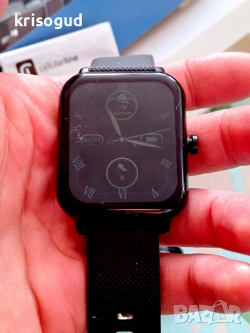 Италиански спортен смарт часовник ION SMARTWATCH Cellularline, снимка 4 - Смарт гривни - 53073998