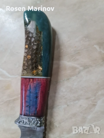 Изработен от високо качествена руска стомана 65×13 закален на 56/58 HRC  гравиран в нашата  работилн, снимка 11 - Ножове - 53174849