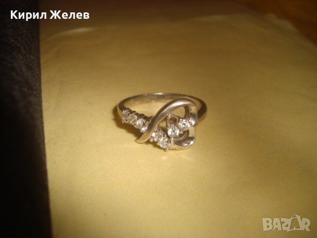 МНОГО КРАСИВ СКЪПОЦЕНЕН СРЕБЪРЕН АРТ ПРЪСТЕН СРЕБРО 925 с ФАСЕТИРАНИ ЦИРКОНИ 32433, снимка 9 - Пръстени - 38352312