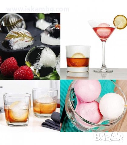 СИЛИКОНОВА ФОРМА ЗА 4 БР. ГОЛЕМИ ЛЕД ТОПКИ - код 2955, снимка 4 - Форми - 33905629