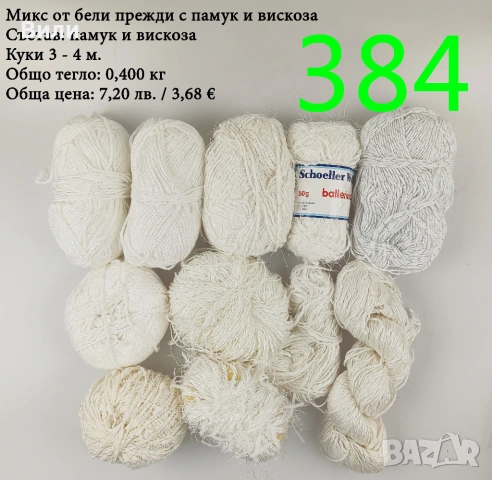 Евтини прежди в малки количества - нови и остатъци , снимка 10 - Други - 52042530